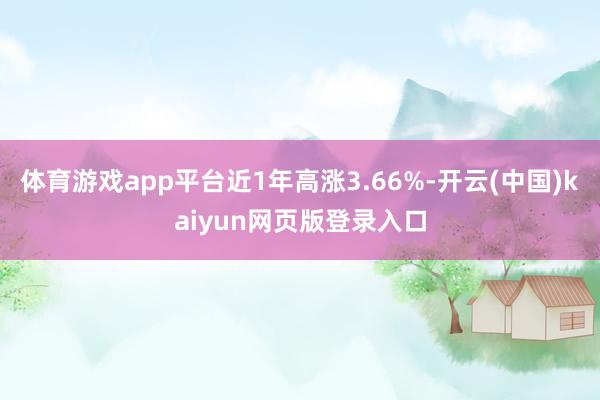 体育游戏app平台近1年高涨3.66%-开云(中国)kaiyun网页版登录入口